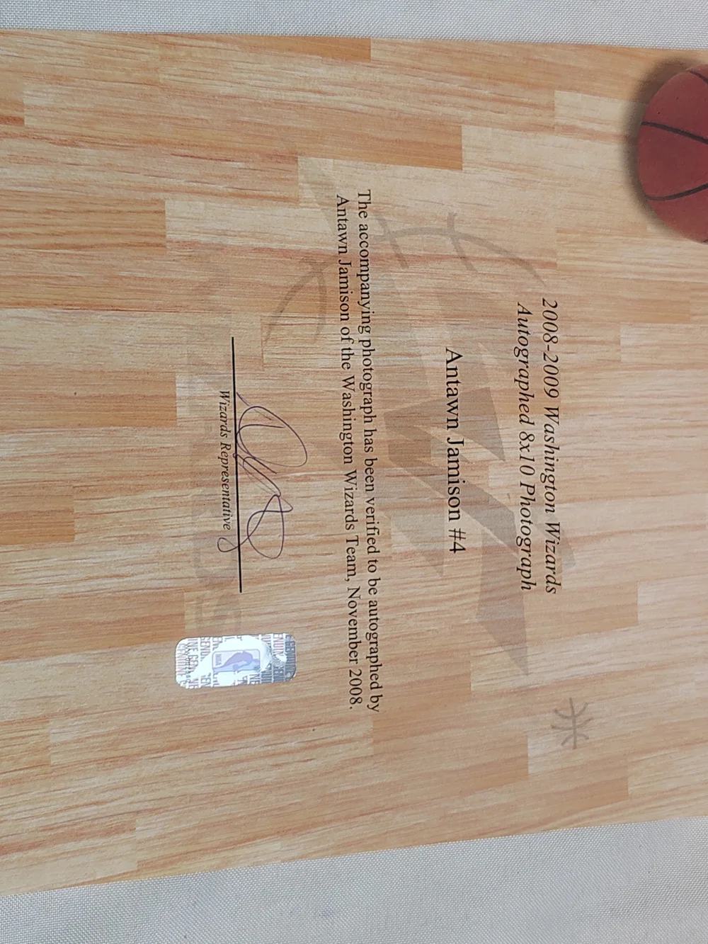 ANTAWN JAMISON WASHINGTON WIZARDS Black Framed Sports Photo Wall Accent